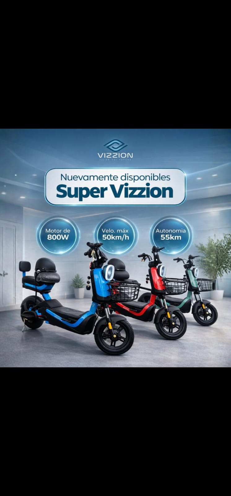 BICICLETA ELECTRICA  SUPER VIZZION 